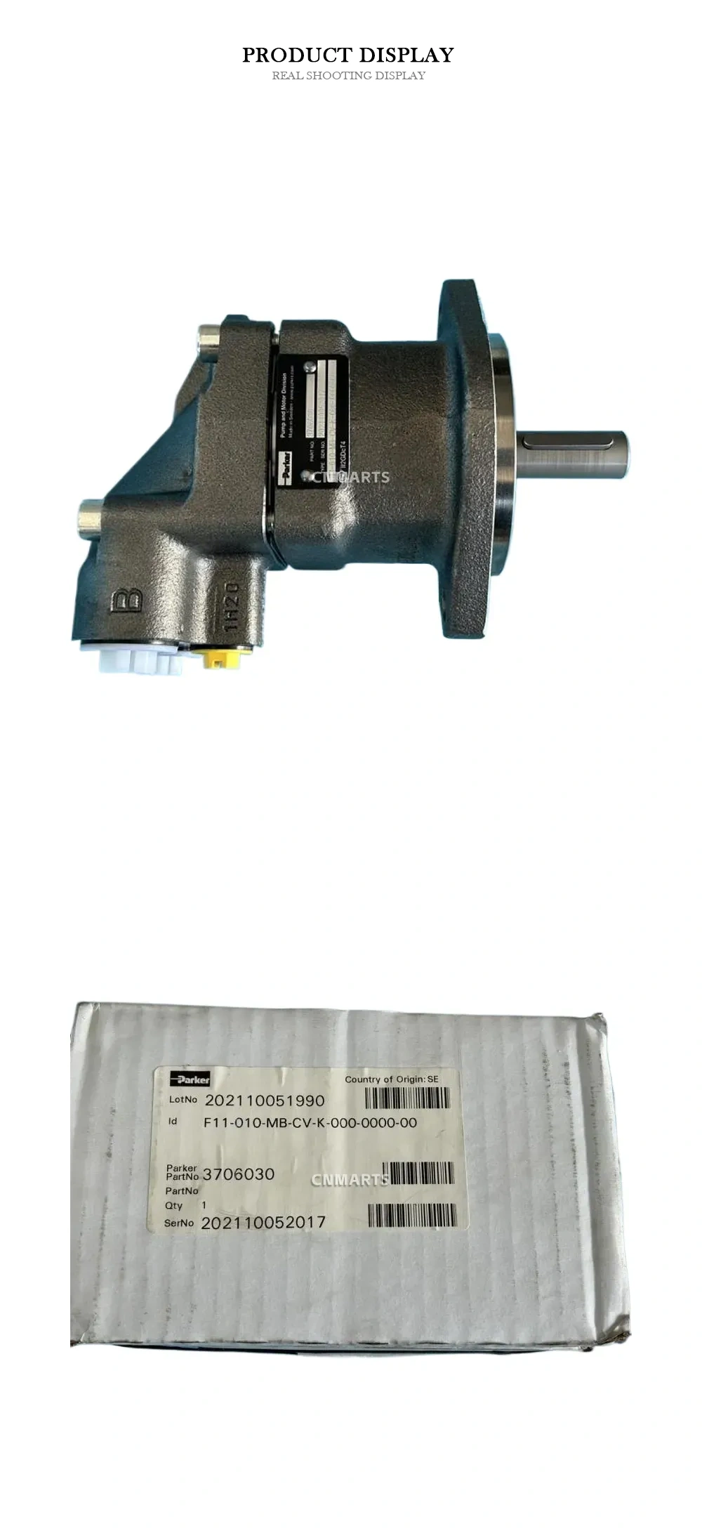 Parker F11-010-MB-CV-K-000-0000-00 Hydraulic Motor Description