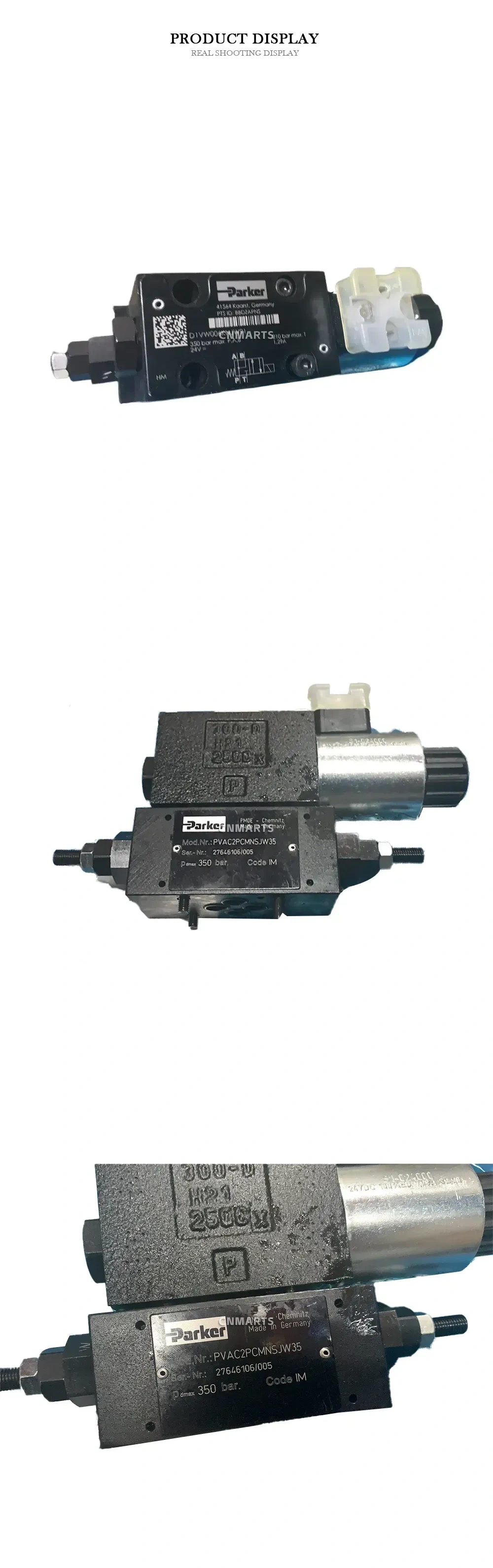 Parker PVAC2PCMNSJW35 Pilot Operated Pressure Reducing Valve Description