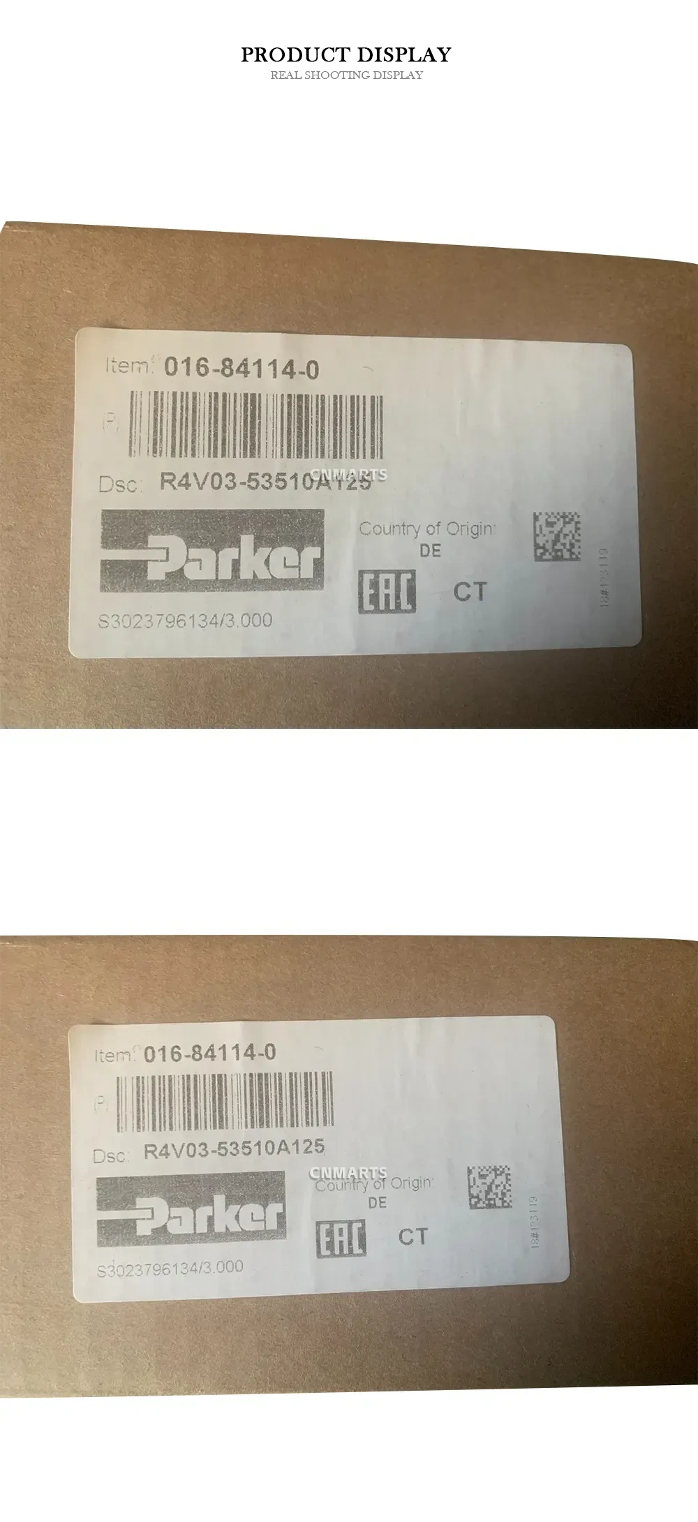Parker R4V03-53510A125 Hydraulic Valve Description