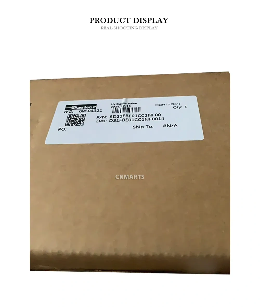 Parker SD31FBE01CC1NF00 Hydraulic Valve Description