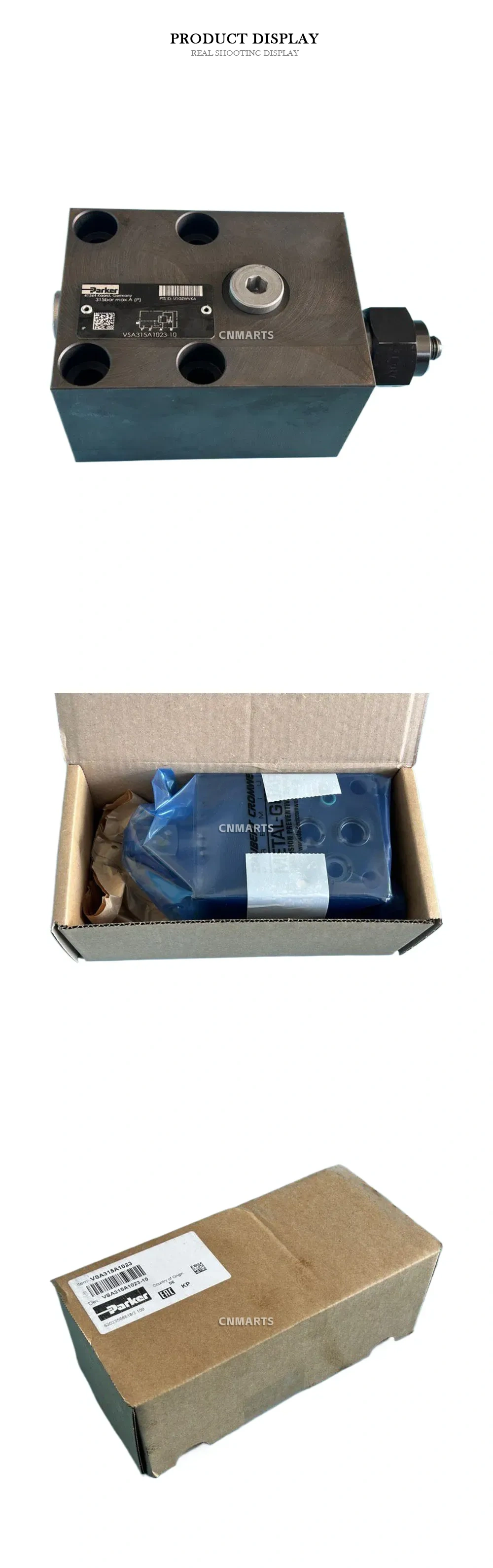 Parker VSA315A1023-10 Hydraulic Pressure Relief Valve Description