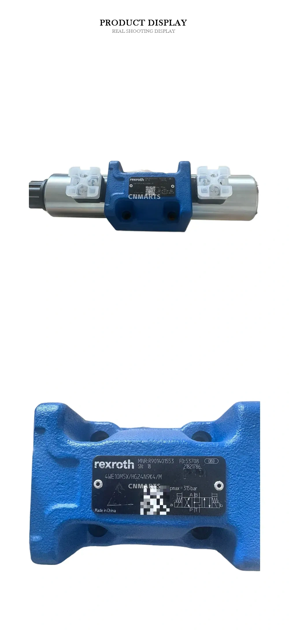 Rexroth 4WE10M5X/HG24N9K4/M Hydraulic Solenoid Directional Valve Description