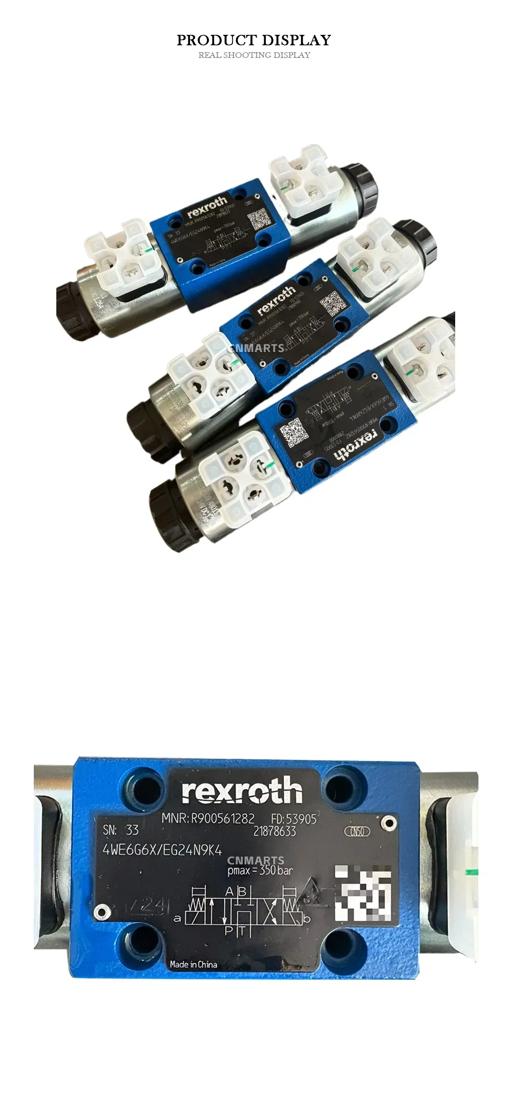 Rexroth 4WE6G6X/EG24N9K4 Hydraulic Directional Control Valve Description