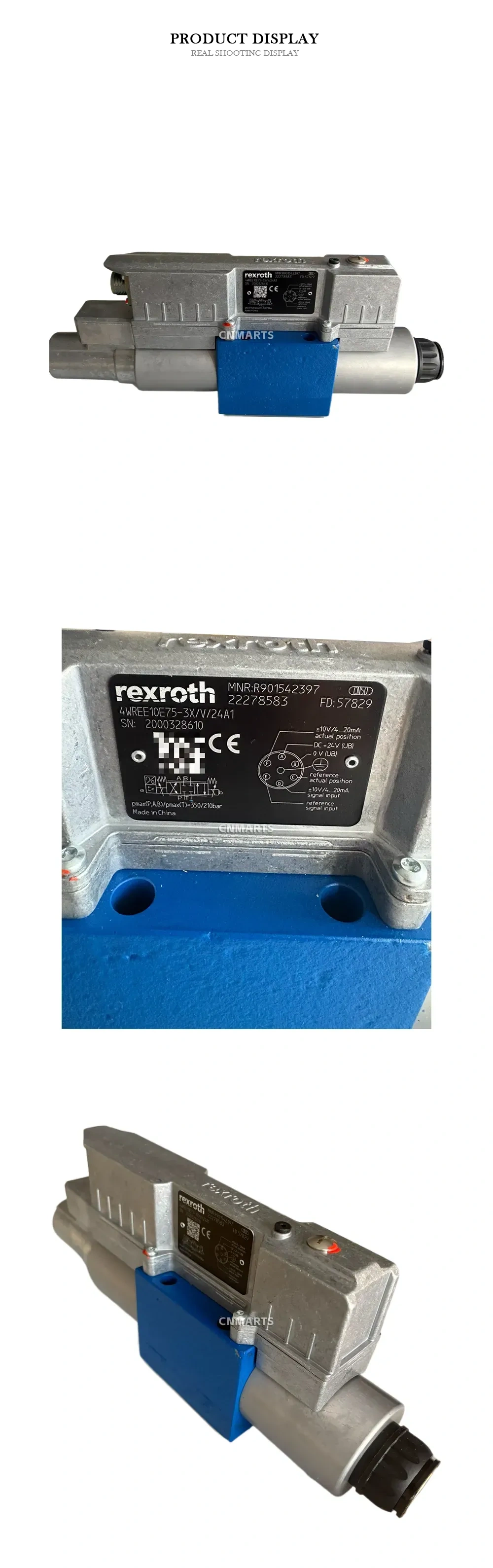 Rexroth 4WREE10E75-3X/V/24A1 Proportional Directional Control Valve Description
