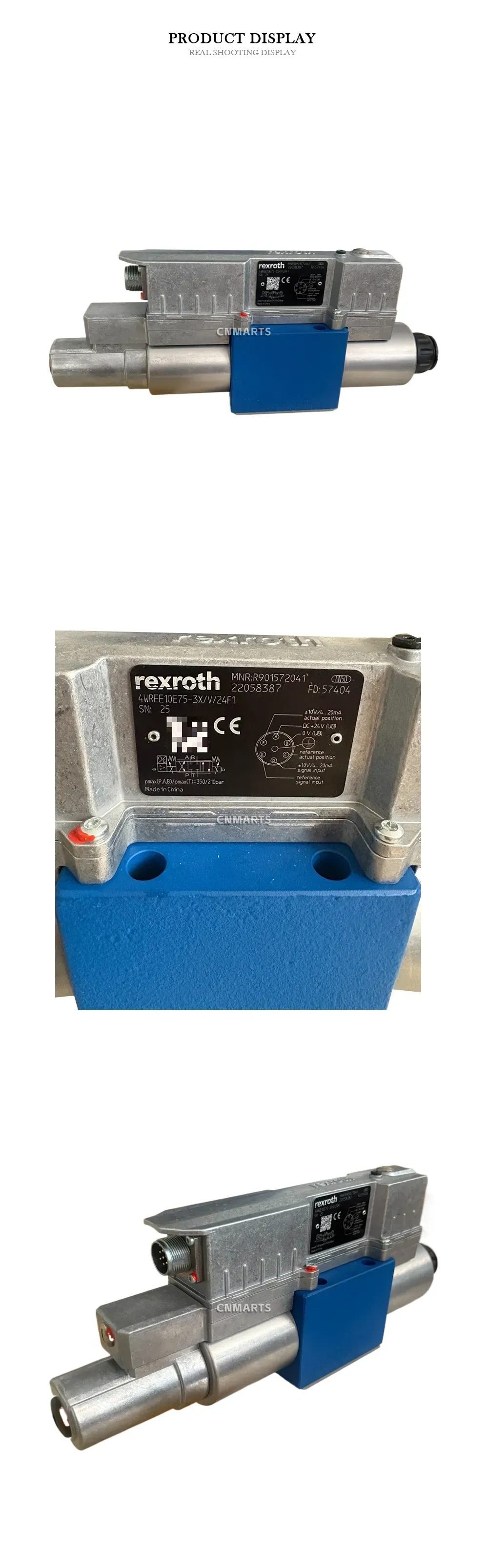 Rexroth 4WREE10E75-3X/V/24F1 Proportional Directional Control Valve Description