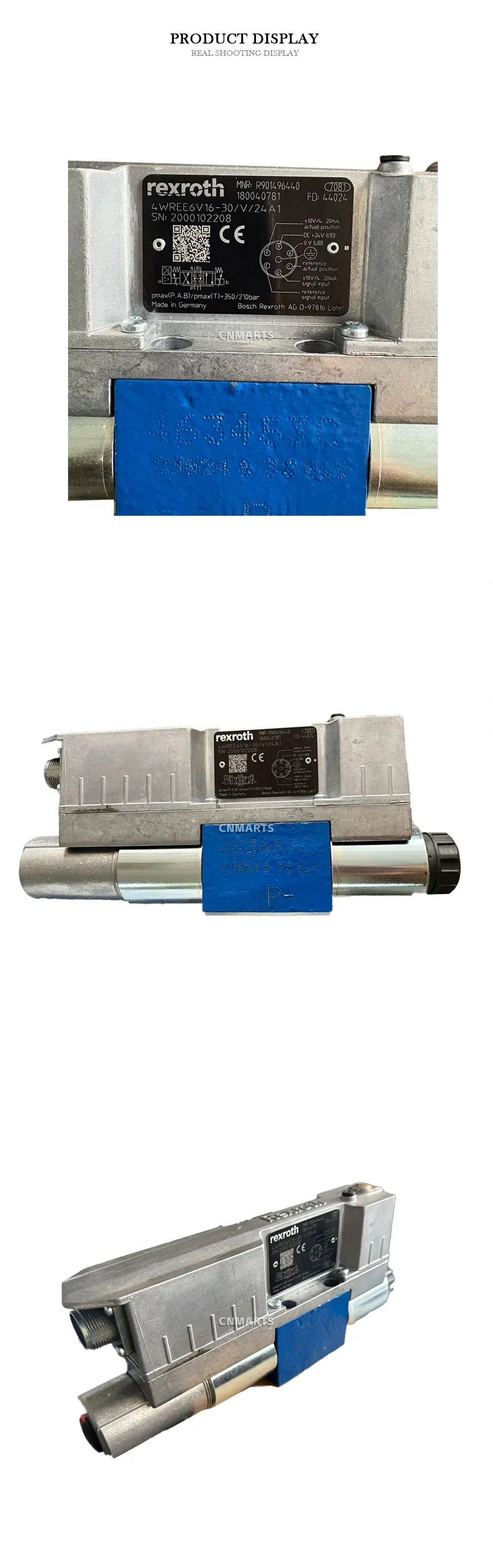 Rexroth 4WREE6V16-30/V/24A1 Proportional Directional Control Valve Description