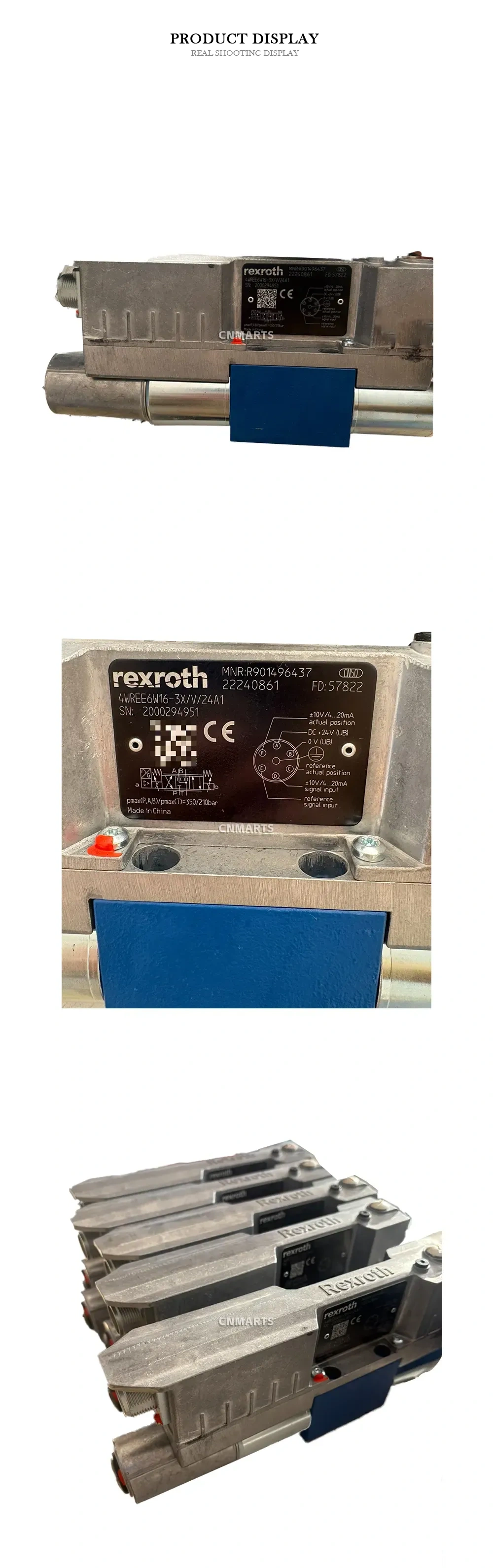 Rexroth 4WREE6W16-3X/V/24A1 Proportional Directional Control Valve Description