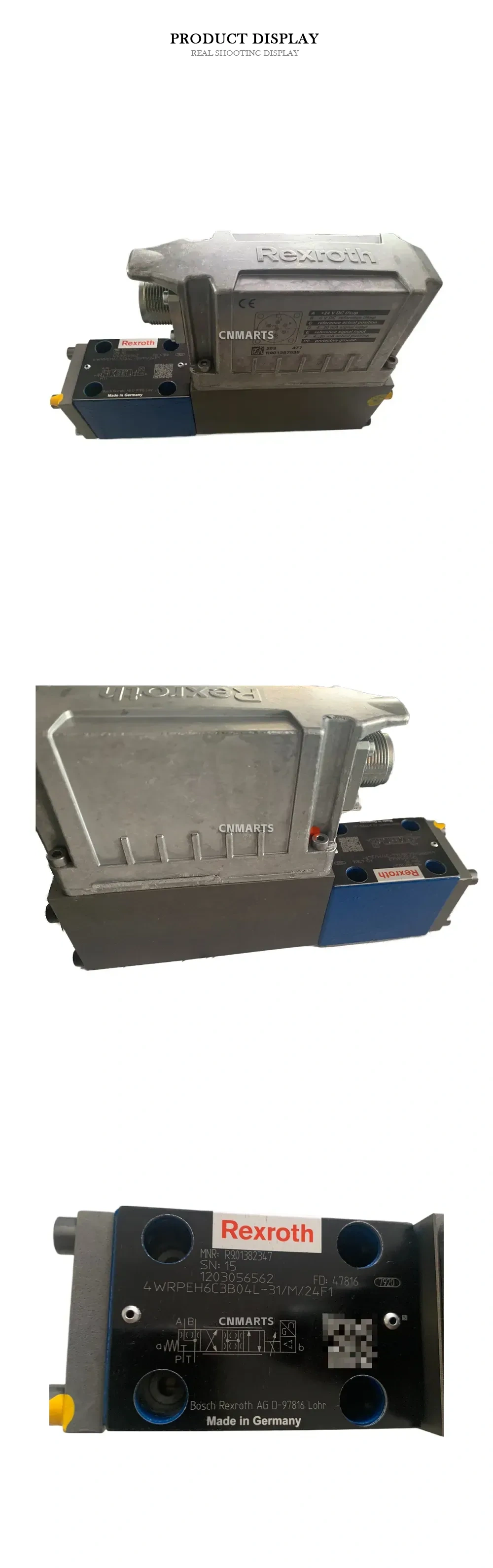 Rexroth 4WRPEH6C3B04L-31/M/24F1 Proportional Directional Control Valve Description