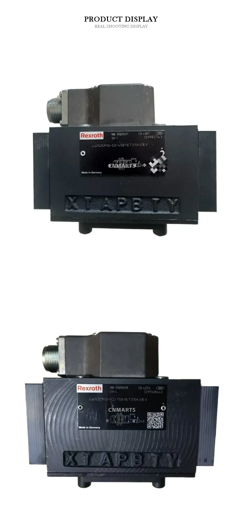 Rexroth 4WS2EM10-52/75B11ET315K31EV Hydraulic Servo Directional Control Valve Description