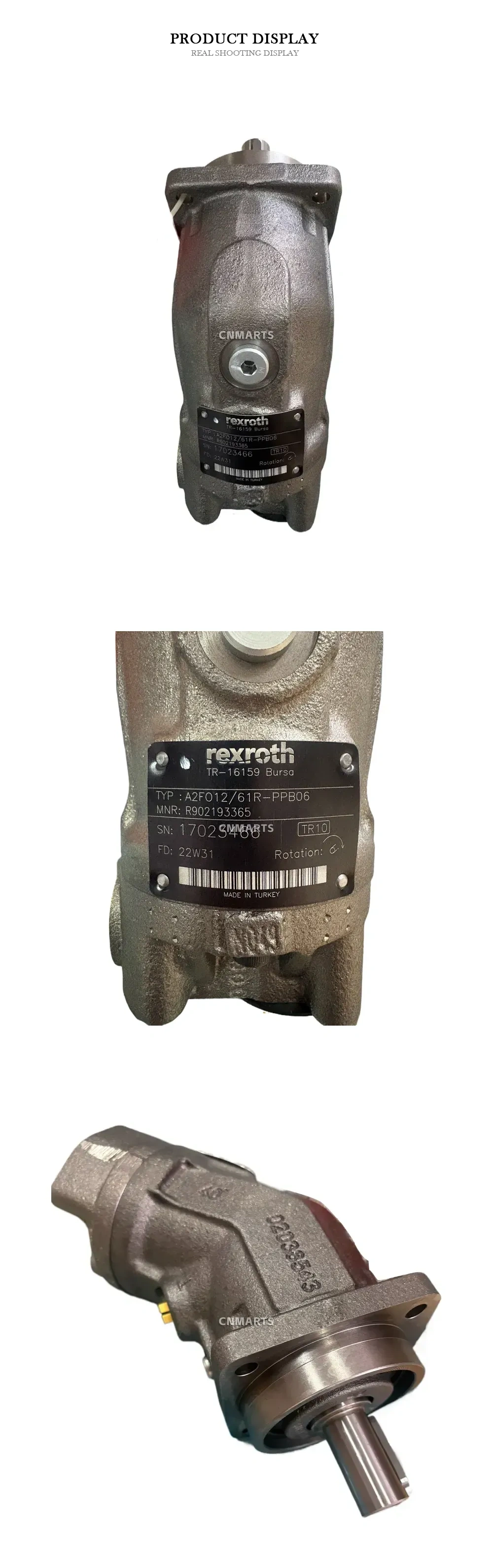 Rexroth A2FO12/61R-PPB06 Axial Piston Fixed Pump Description
