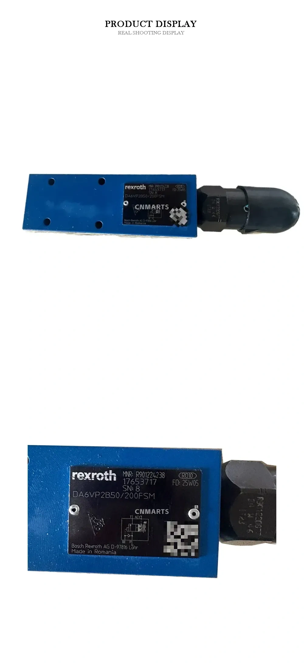 Rexroth DA6VP2B50/200FSM Pressure Relief Valve Description