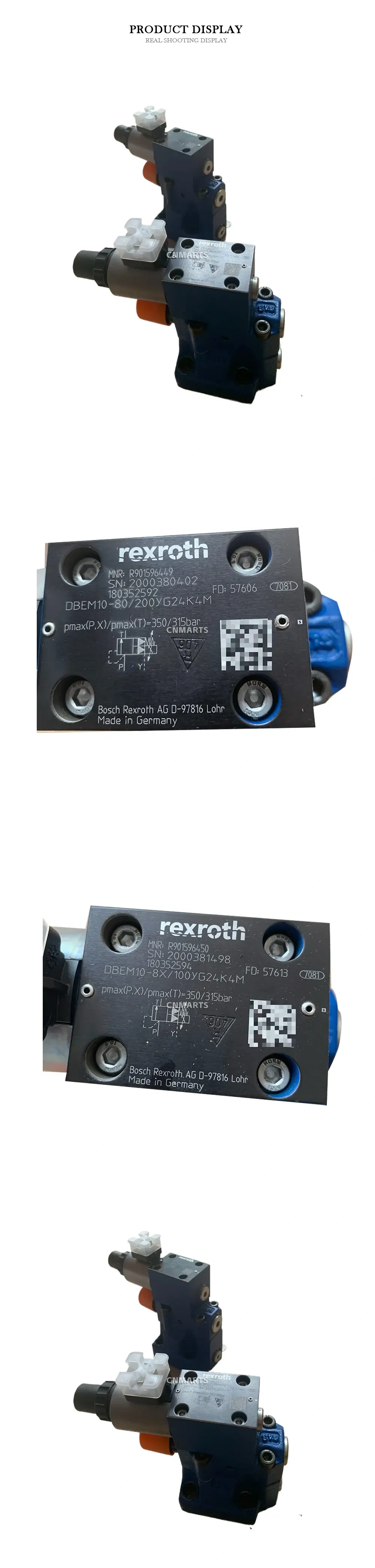 Rexroth DBEM10-80/200YG24K4M Hydraulic Pressure Reducing Valve Description