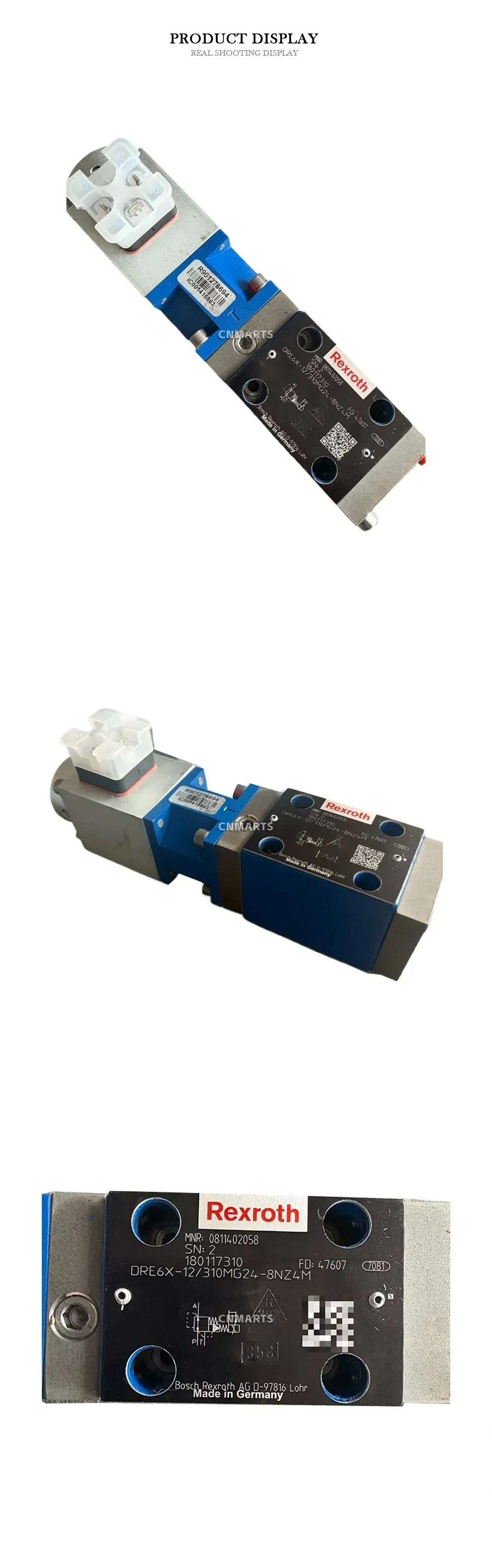 Rexroth DRE6X-12/310MG24-8NZ4M Proportional Pressure Reducing Valve Description