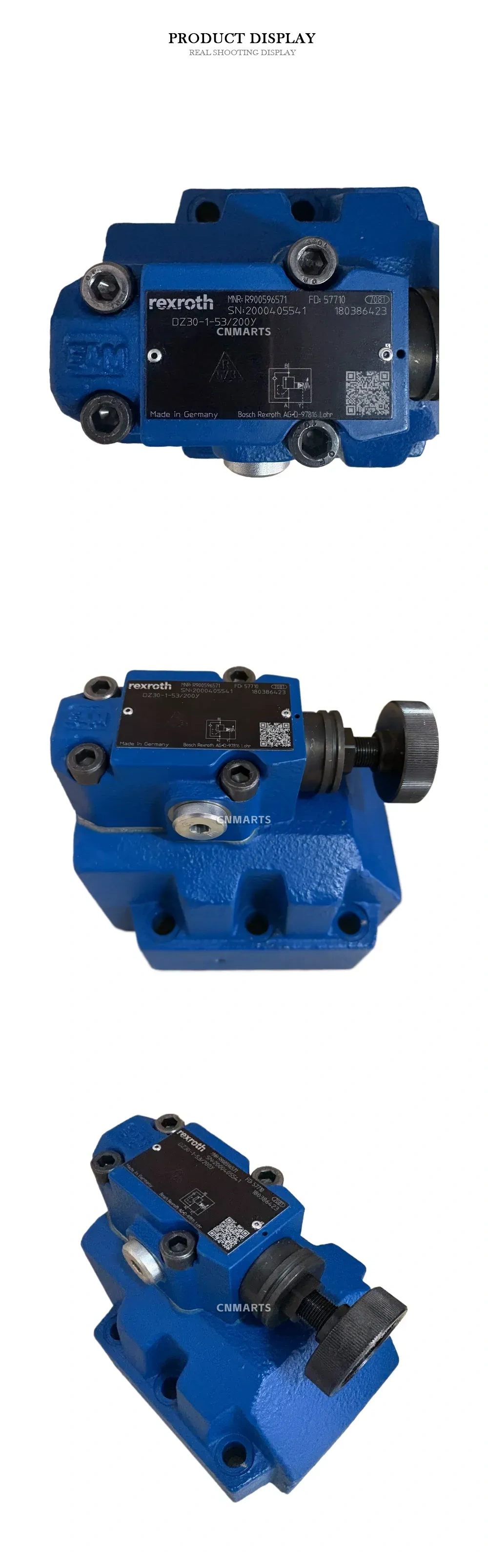 Rexroth DZ30-1-53/200Y Pilot-operated Pressure Relief Valve Description