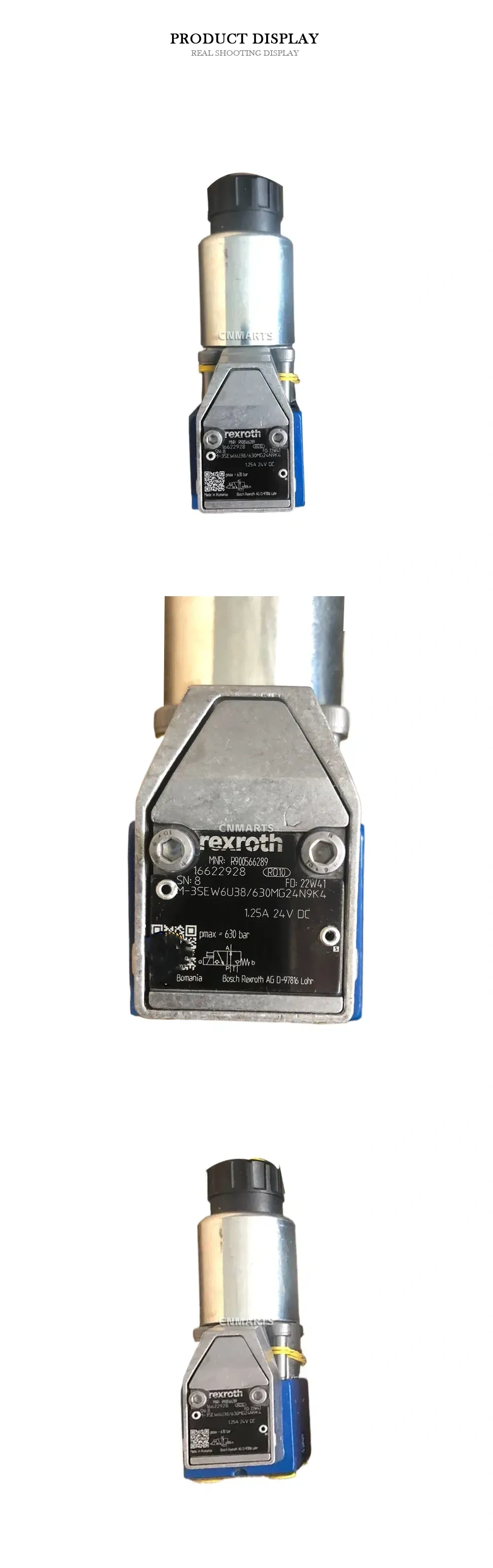 Rexroth M-3SEW6U38/630MG24N9K4 Hydraulic Solenoid Valve Description