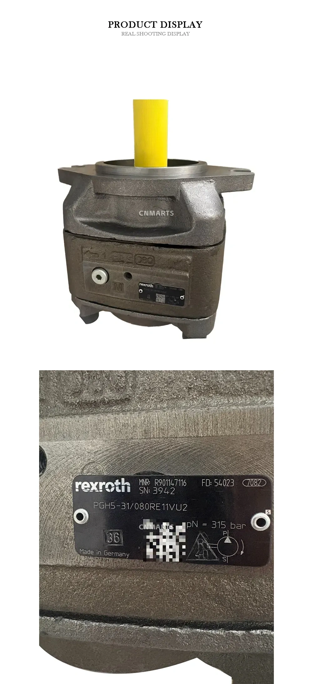 Rexroth PGH5-31/080RE11VU2 Internal Gear Pump Description