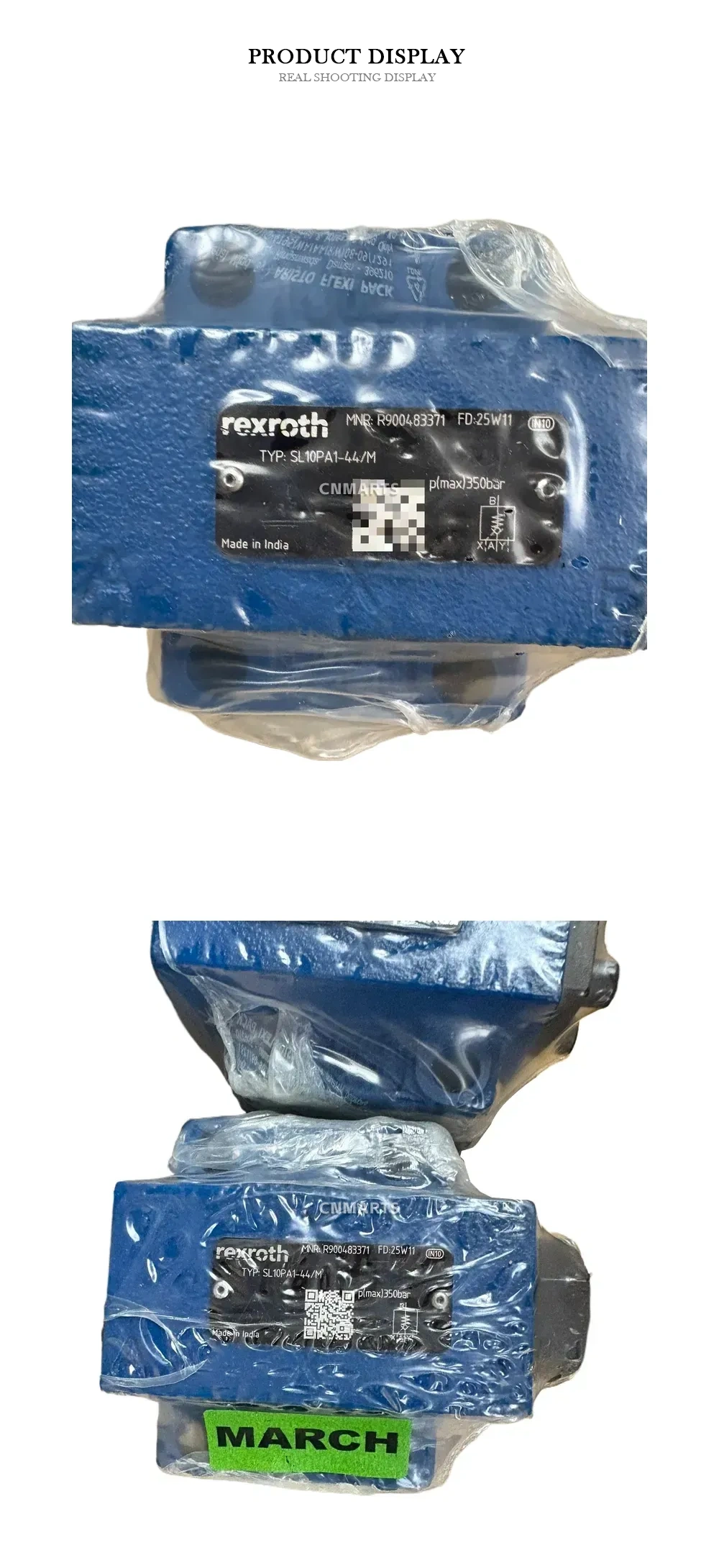 Rexroth SL10PA1-44/M Hydraulic Pilot Operated Check Valve Description
