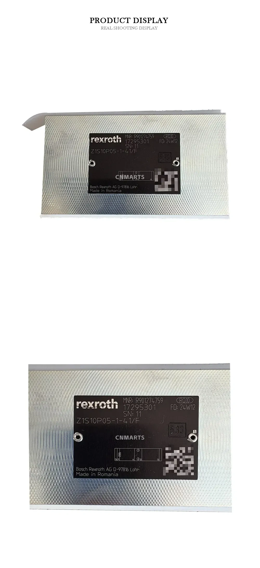 Rexroth Z1S10P05-1-41/F Sandwich Plate Check Valve Description