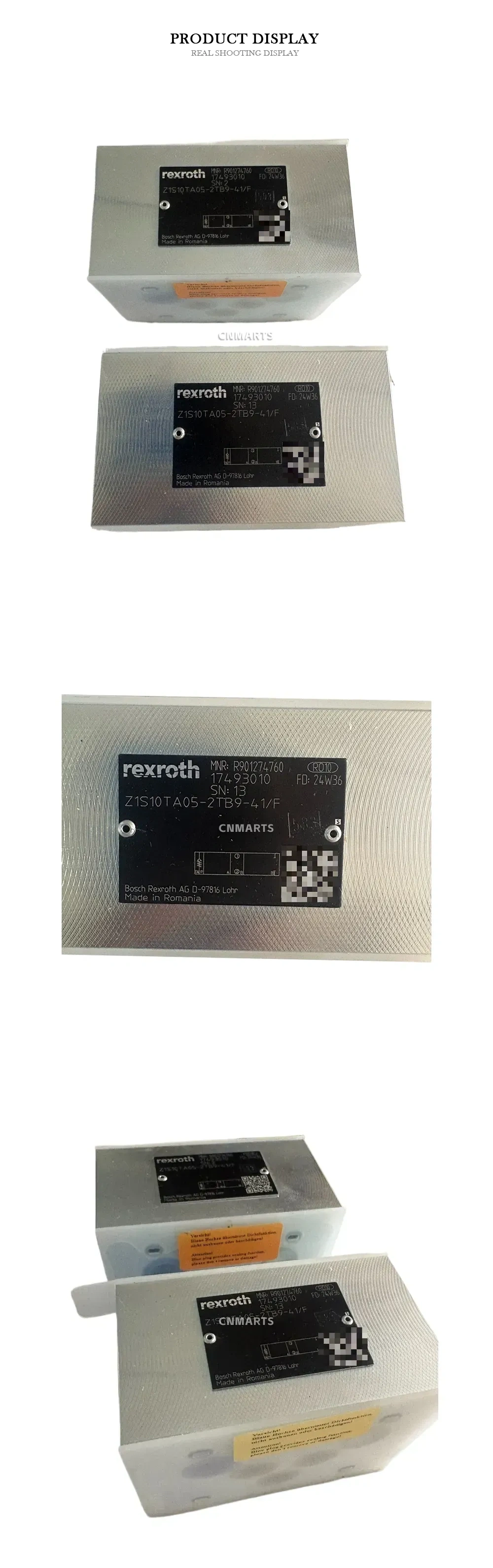 Rexroth Z1S10TA05-2TB9-41/F Hydraulic Sandwich Plate Check Valve Description