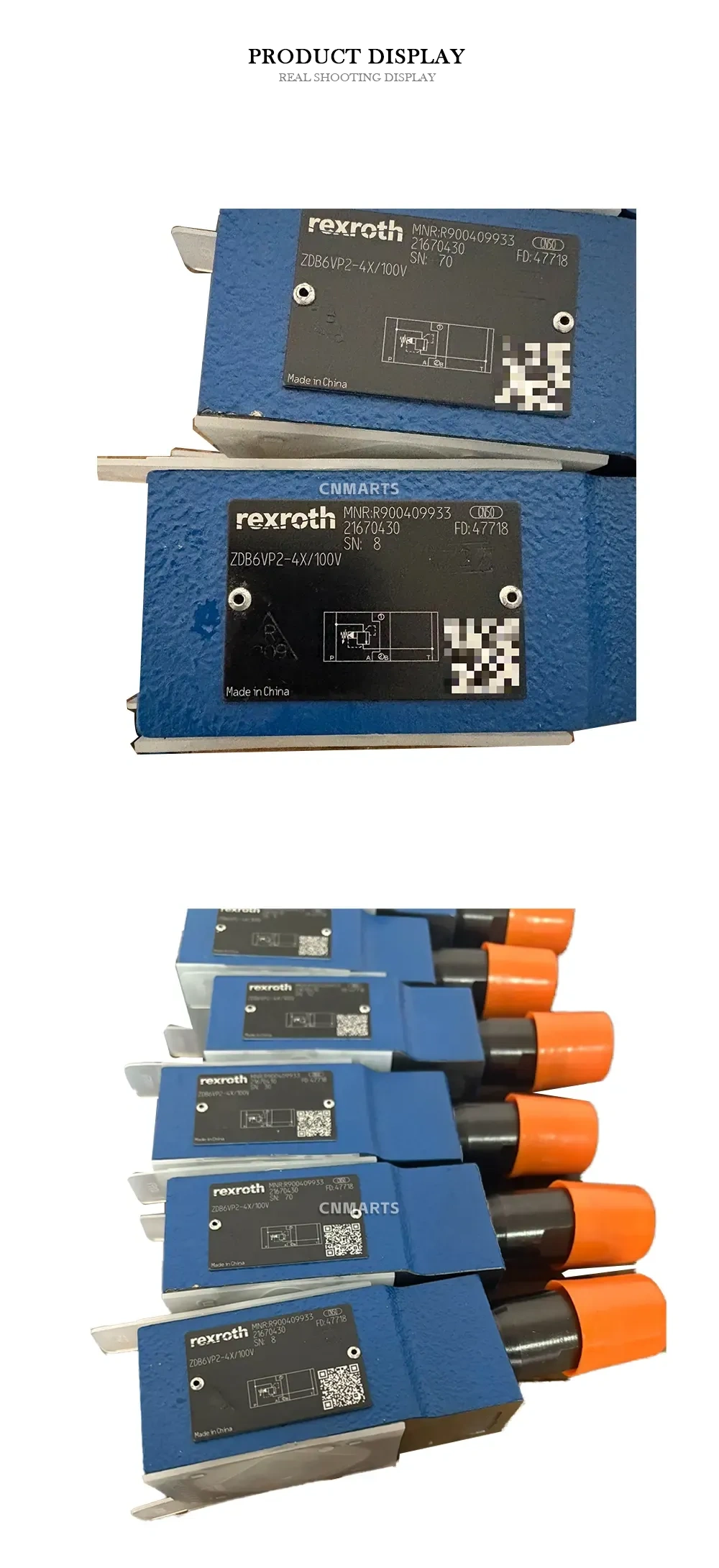 Rexroth ZDB6VP2-4X/100V Pilot Operated Pressure Relief Valve Description