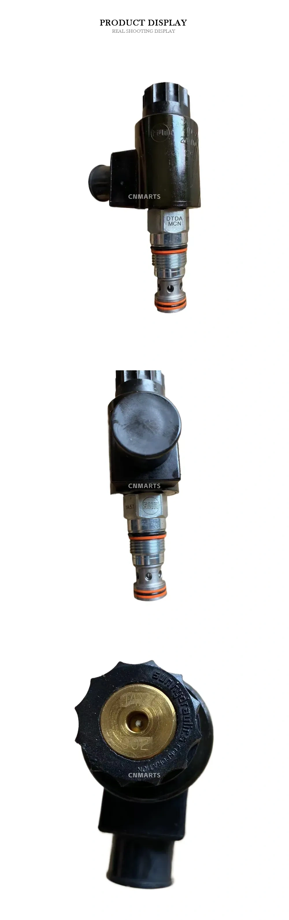 Sun Hydraulics DTDA Hydraulic Relief Cartridge Valve with Solenoid Description