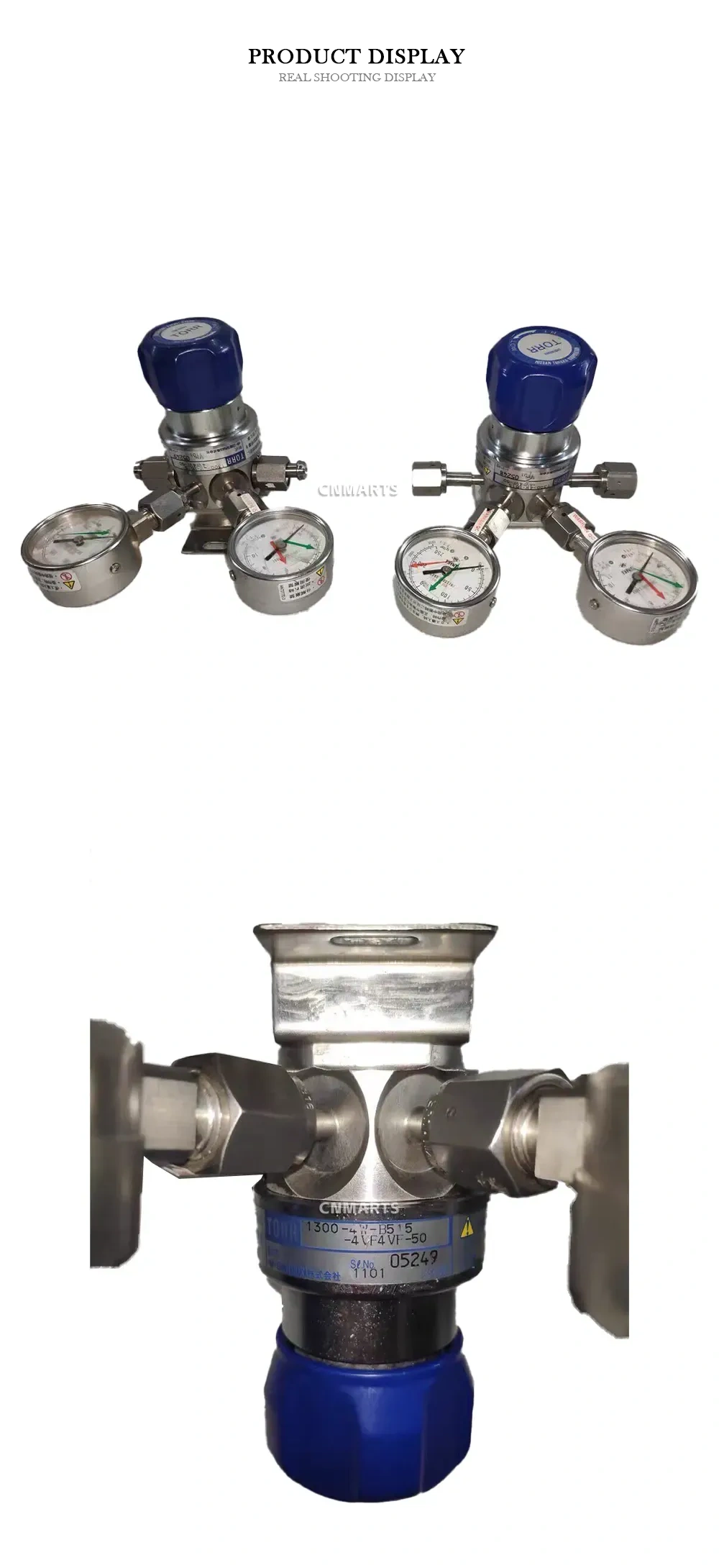 TORR 1300-4W-B515-4VF4VF-50 Gas Pressure Regulator Description