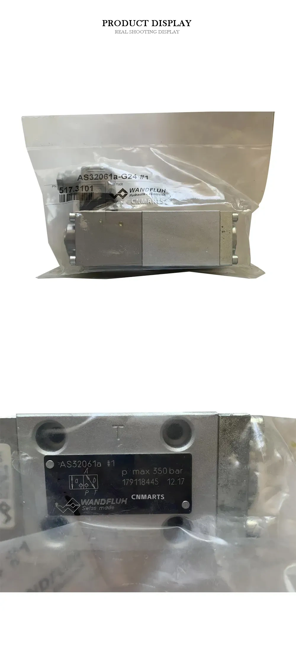 Wandfluh AS32061a-G24 Solenoid Directional Seat Valve Description