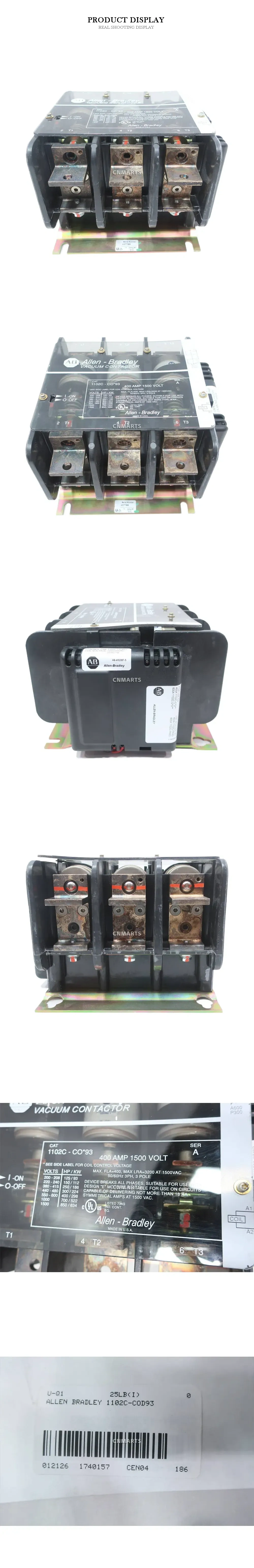 Allen-Bradley 1102C-CO*93 Vacuum Contactor Description
