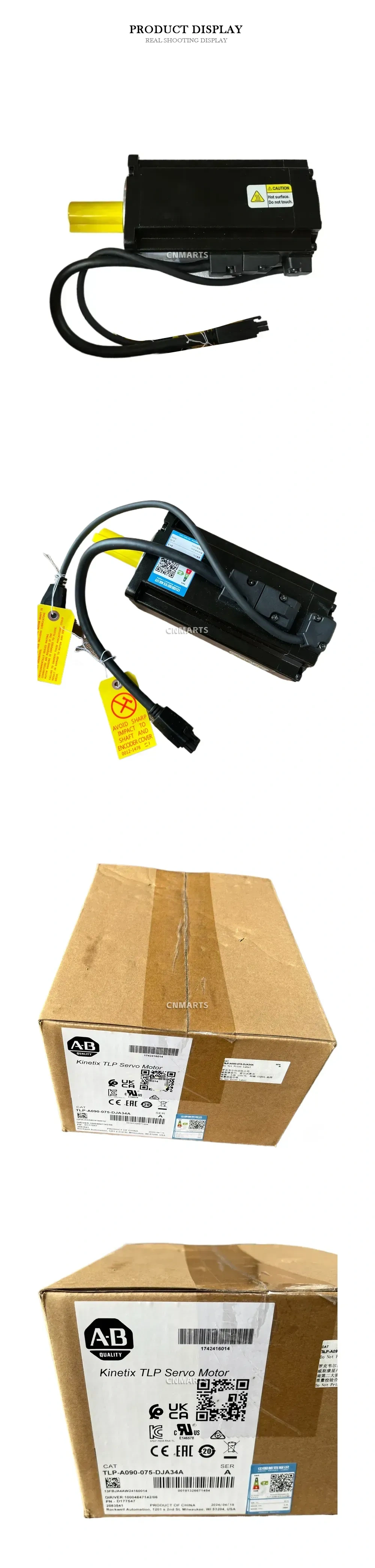 Allen-Bradley TLP-A090-075-DJA34A Kinetix TLP Servo Motor Description