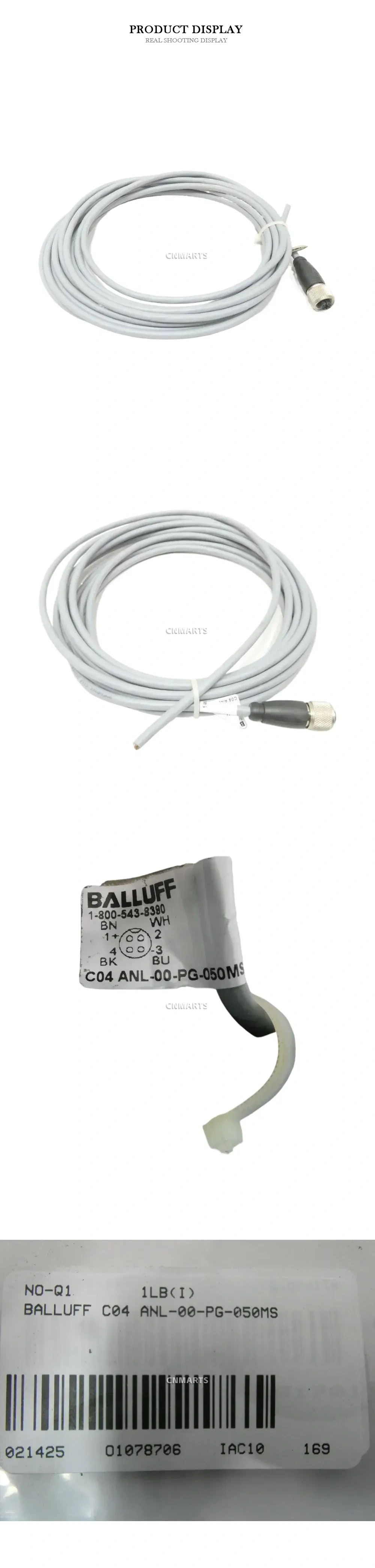 Balluff C04 ANL-00-PG-050MS Sensor Connection Cable Description