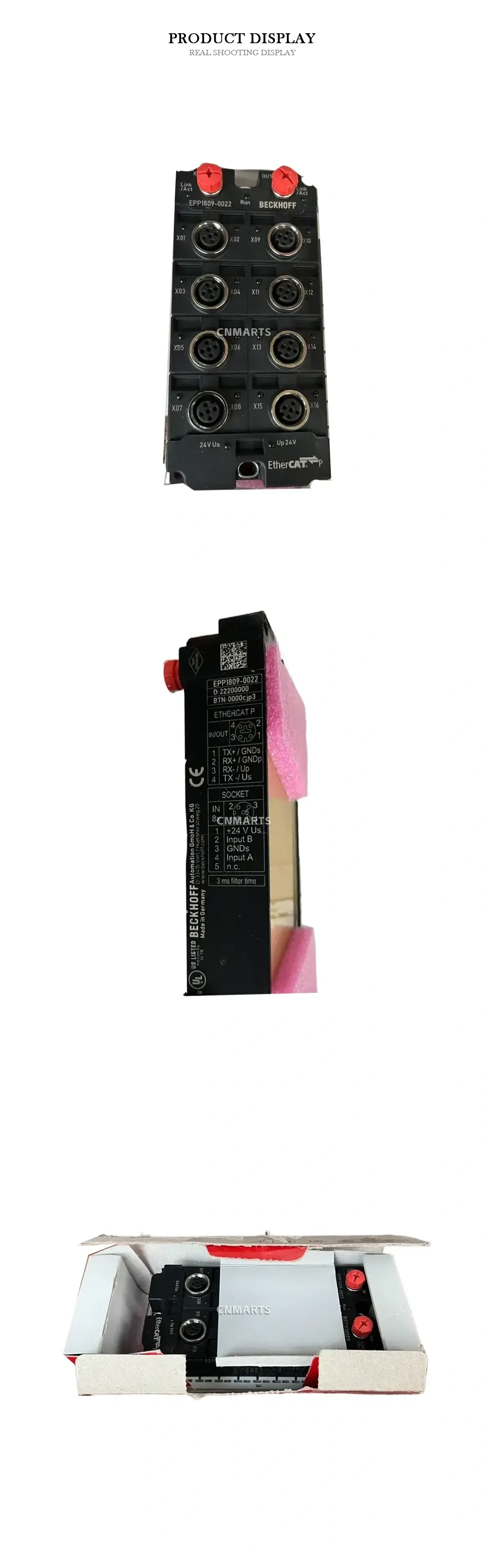 Beckhoff EPP1809-0022 EtherCAT P Box Description