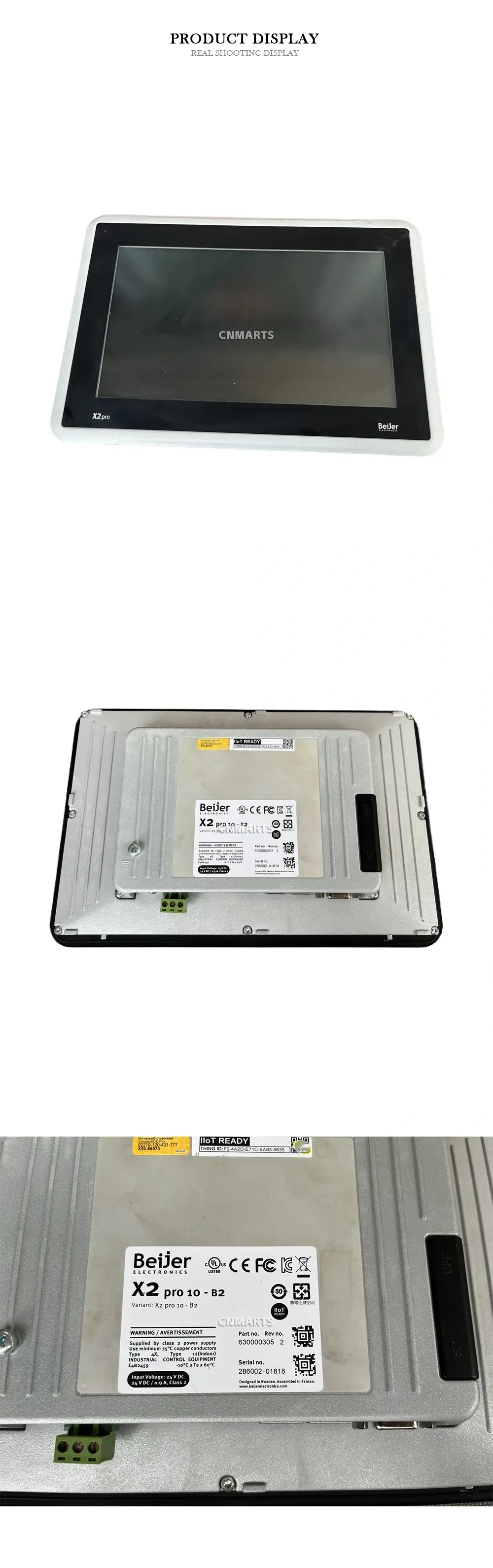 Beijer X2 pro 10 - B2 HMI Panel Description