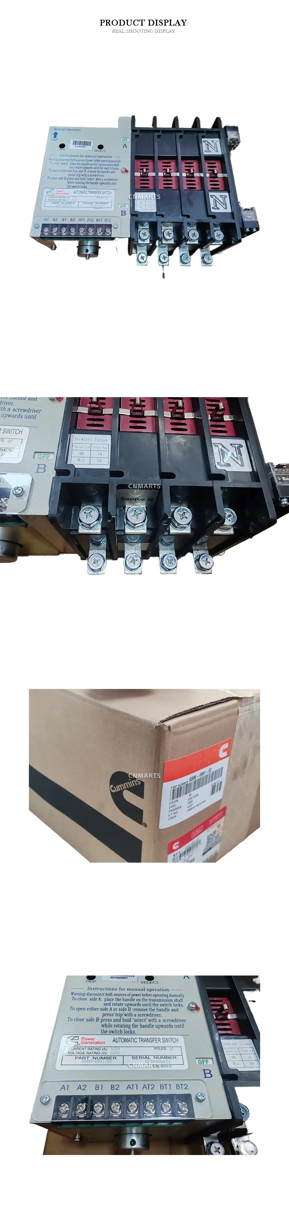 Cummins 0306-4991-02 Automatic Transfer Switch Description