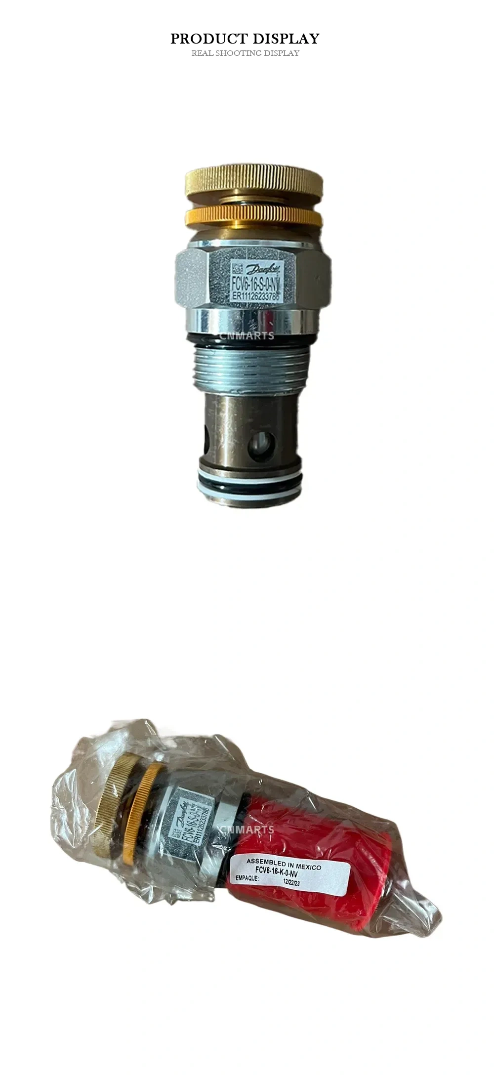 Danfoss FCV6-16-S-0-NV Hydraulic Flow Control Valve Cartridge Description