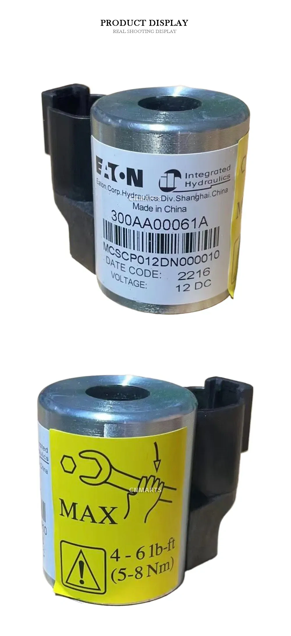 Eaton 300AA00061A Hydraulic Solenoid Coil Description