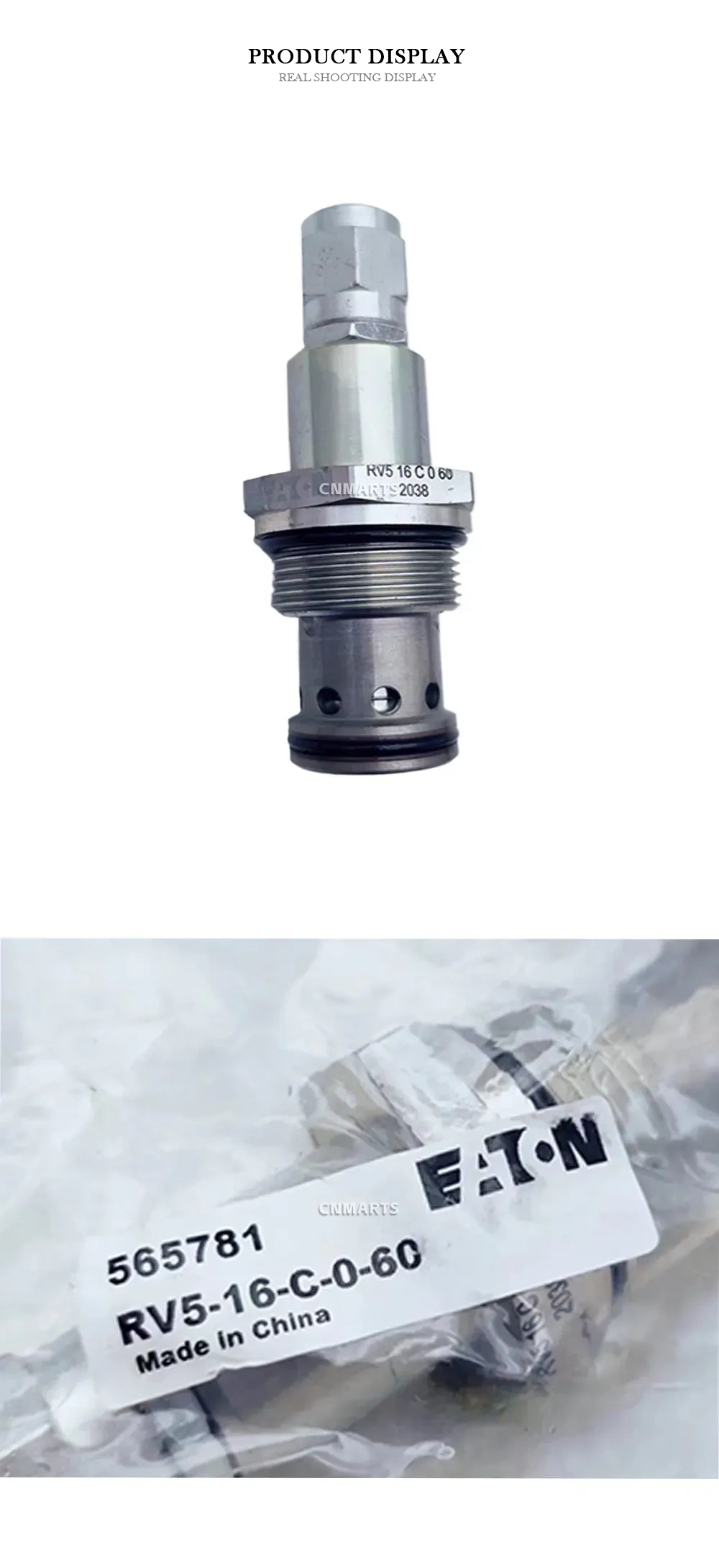 Eaton RV5-16-C-0-60 Hydraulic Relief Valve Description