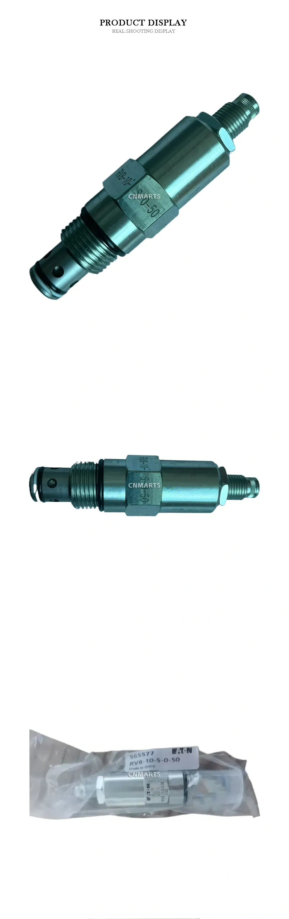 Eaton RV8-10-S-0-50 Hydraulic Cartridge Valve Description