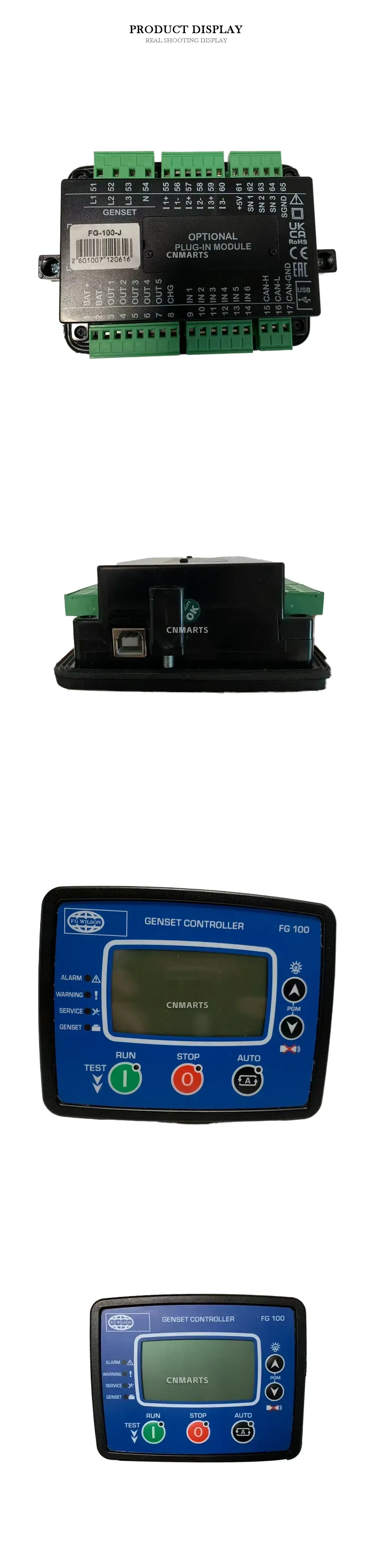 FG Wilson FG 100 Genset Controller with Optional Plug-in Module Description