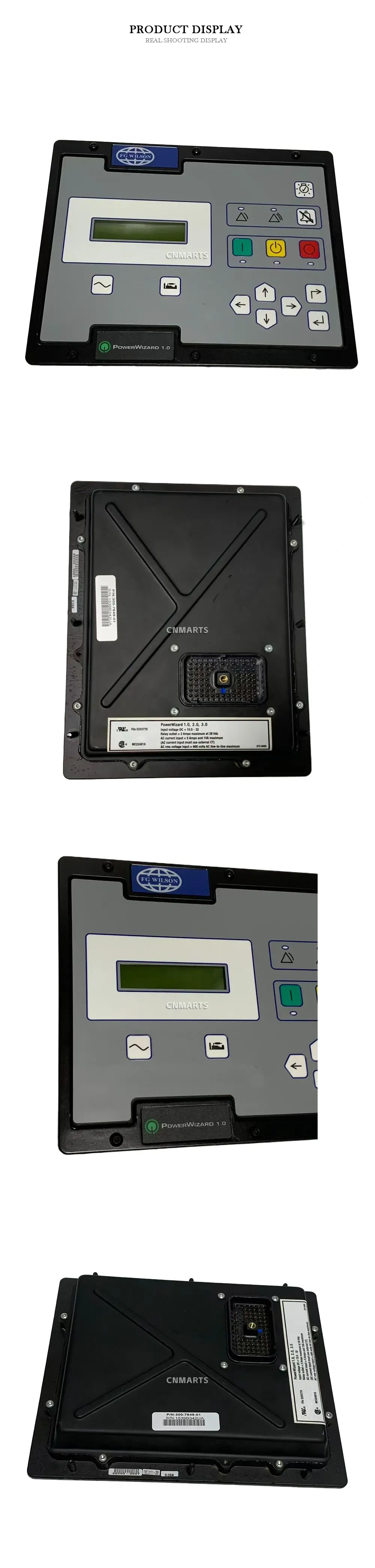 FG Wilson PowerWizard 1.0 Generator Control Panel Description