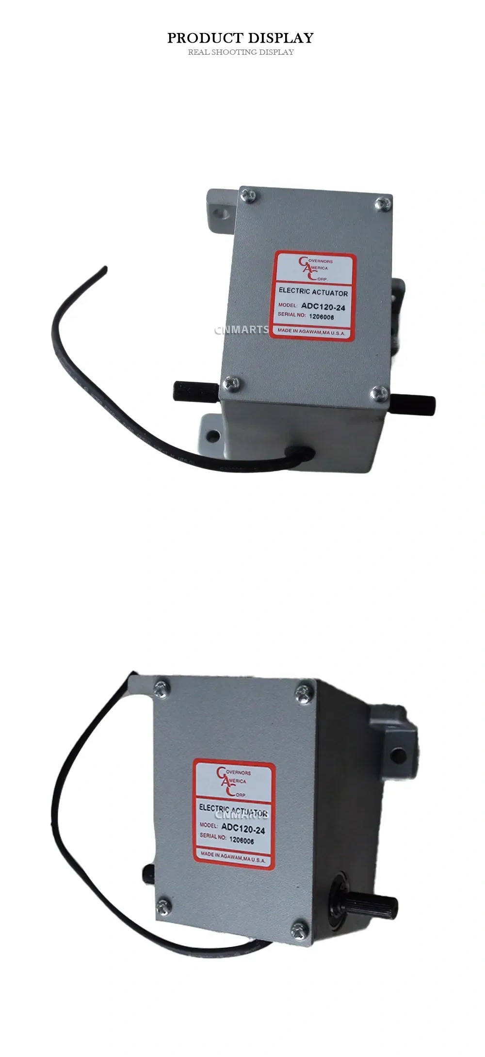GOVERNORS AMERICA CORP. ADC120-24 Electric Actuator Description