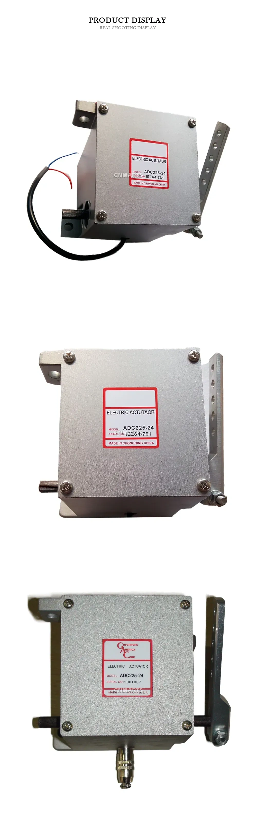 Governors America Corp. ADC225-24 Electric Actuator Description