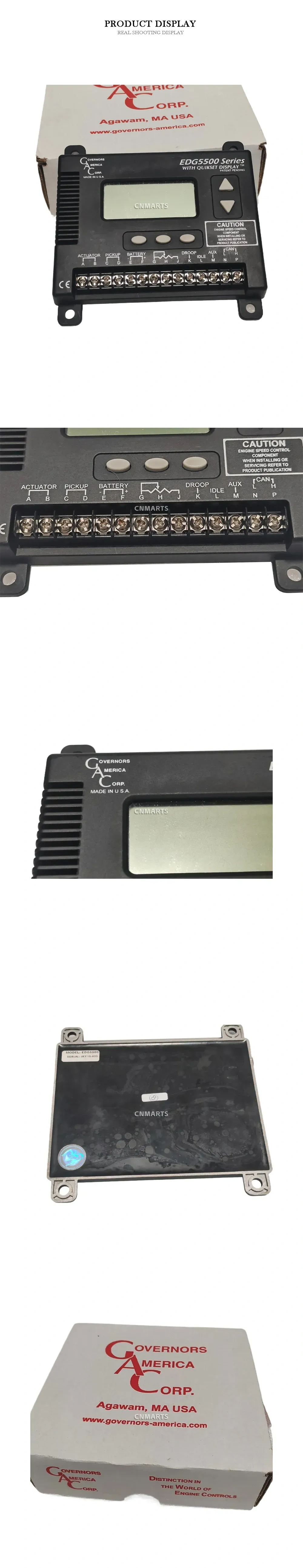 Governors America Corp. EDG5500 Engine Speed Control Description