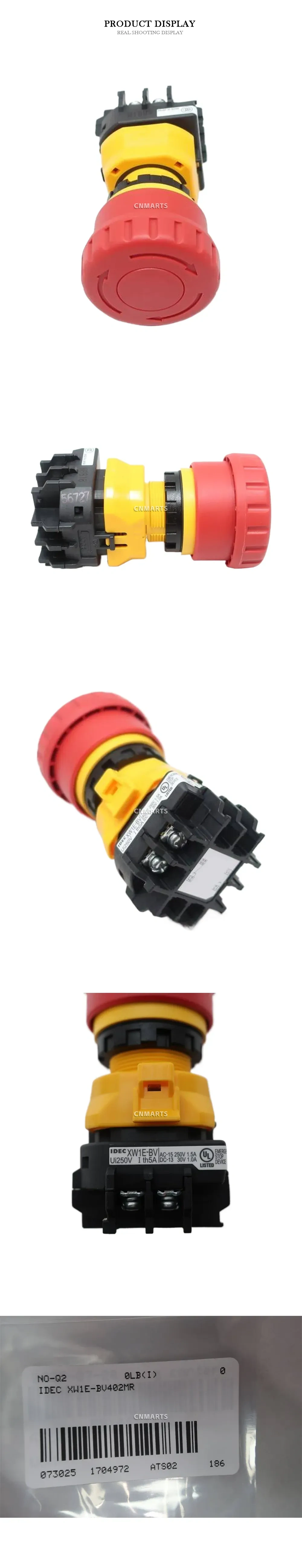 IDEC XW1E-BV402MR Emergency Stop Pushbutton Switch Description