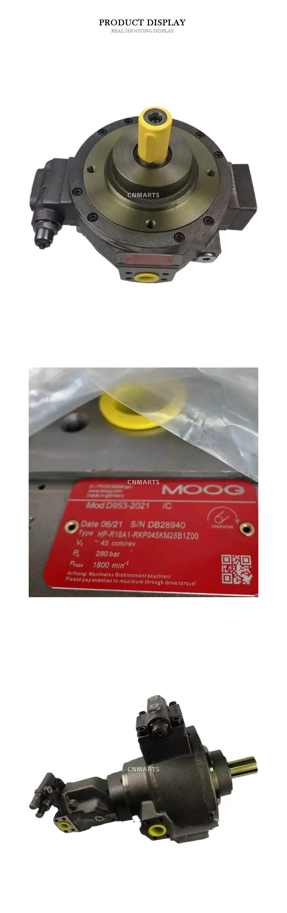 MOOG D953-2021 /C Radial Piston Pump Description
