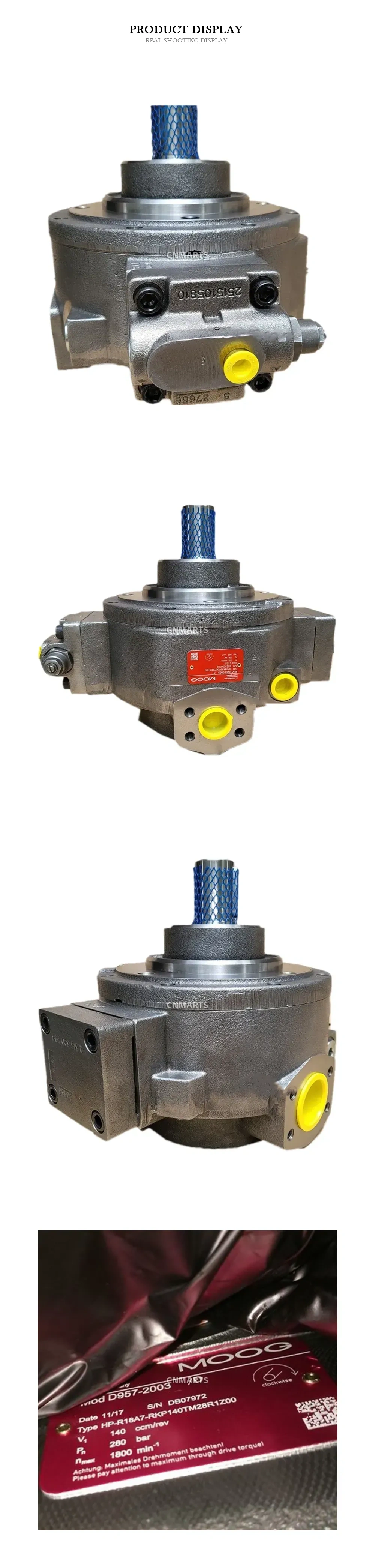 MOOG HP-R18A7-RKP140TM28R1Z00 Radial Piston Pump Description