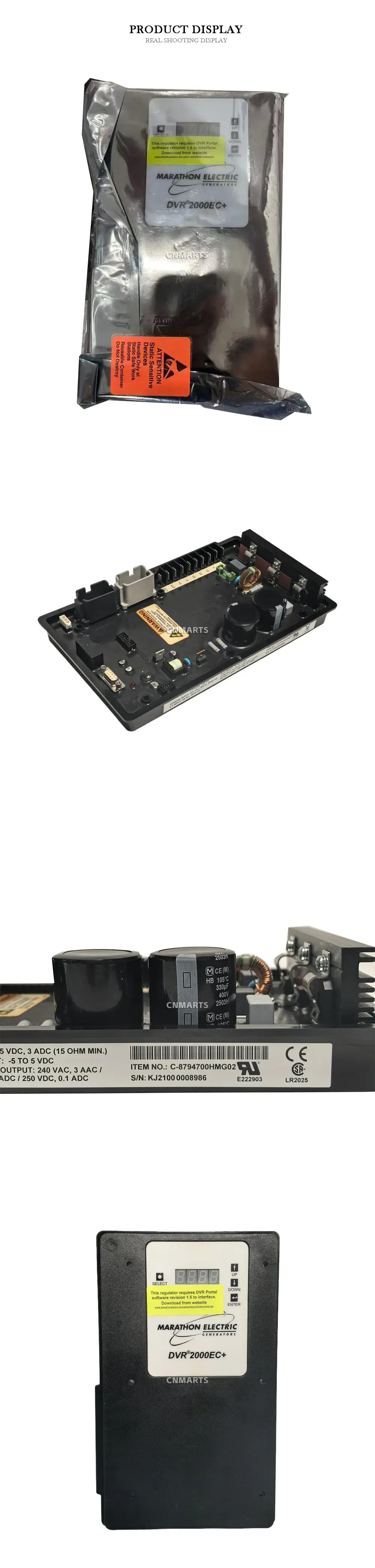 Marathon Electric DVR 2000EC+ Digital Voltage Regulator Description