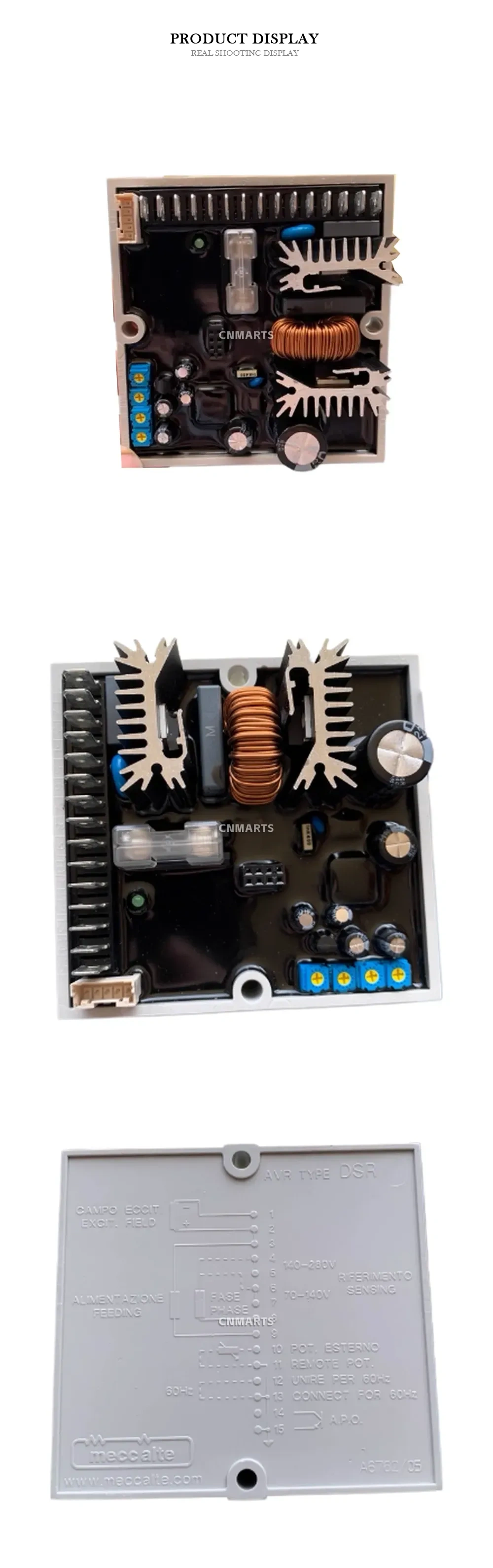 Meccalte DSR Automatic Voltage Regulator (AVR) Description