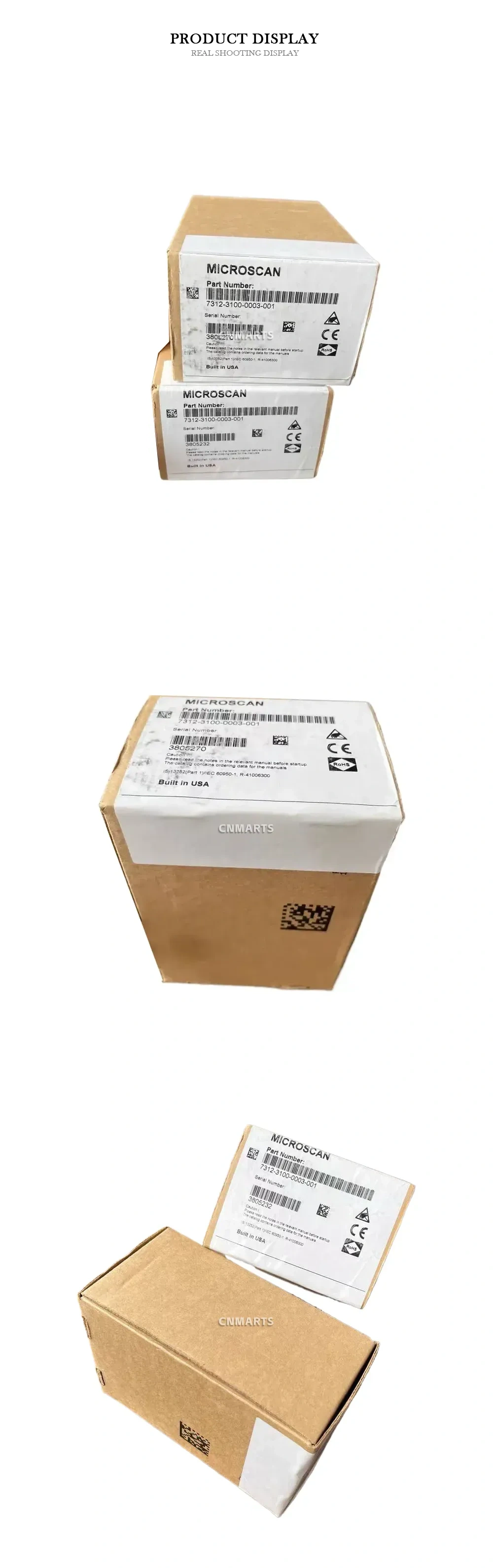 Microscan 7312-3100-0003-001 Industrial Barcode Reader / Scanner Description