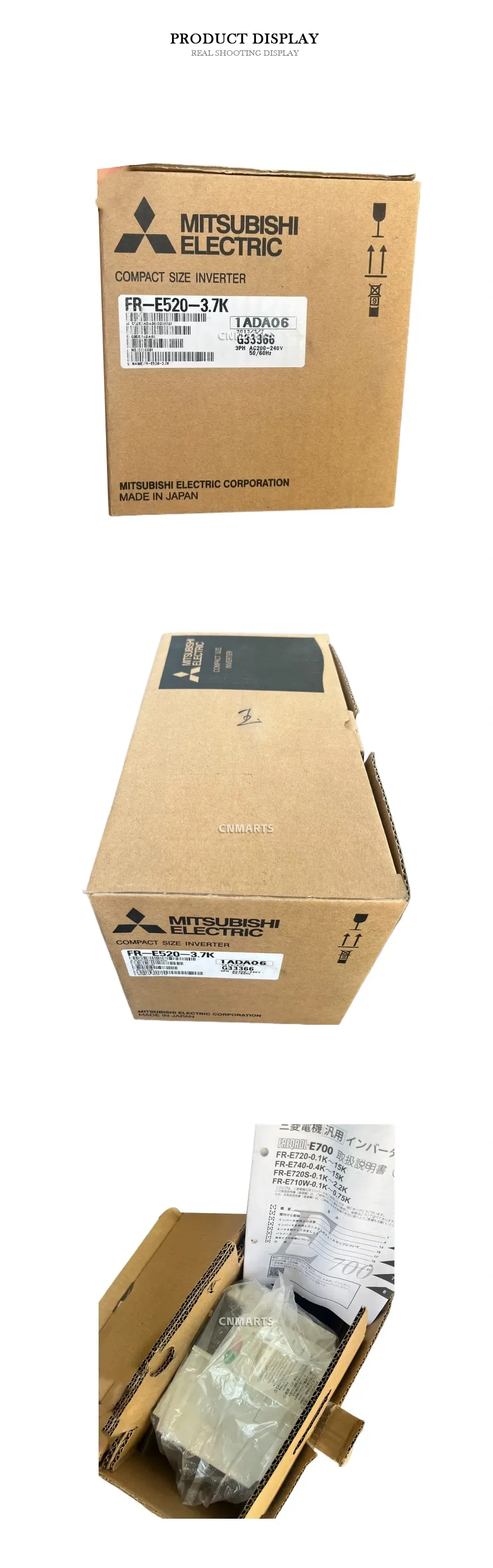 Mitsubishi Electric FR-E520-3.7K Compact Size Inverter Description