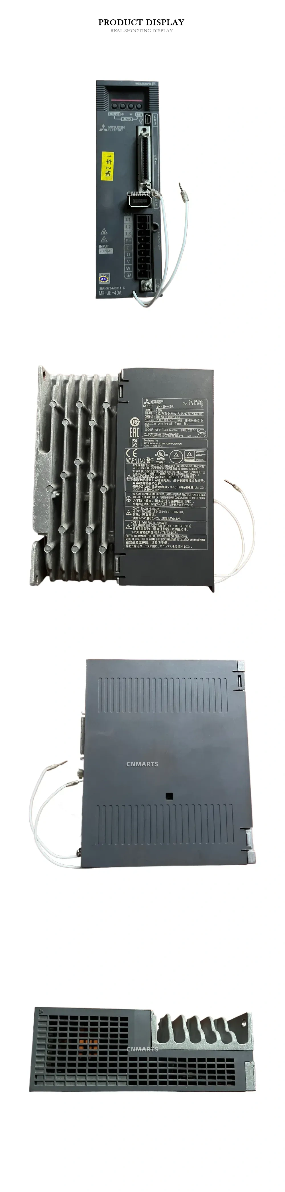 Mitsubishi Electric MR-JE-40A AC Servo Amplifier Description